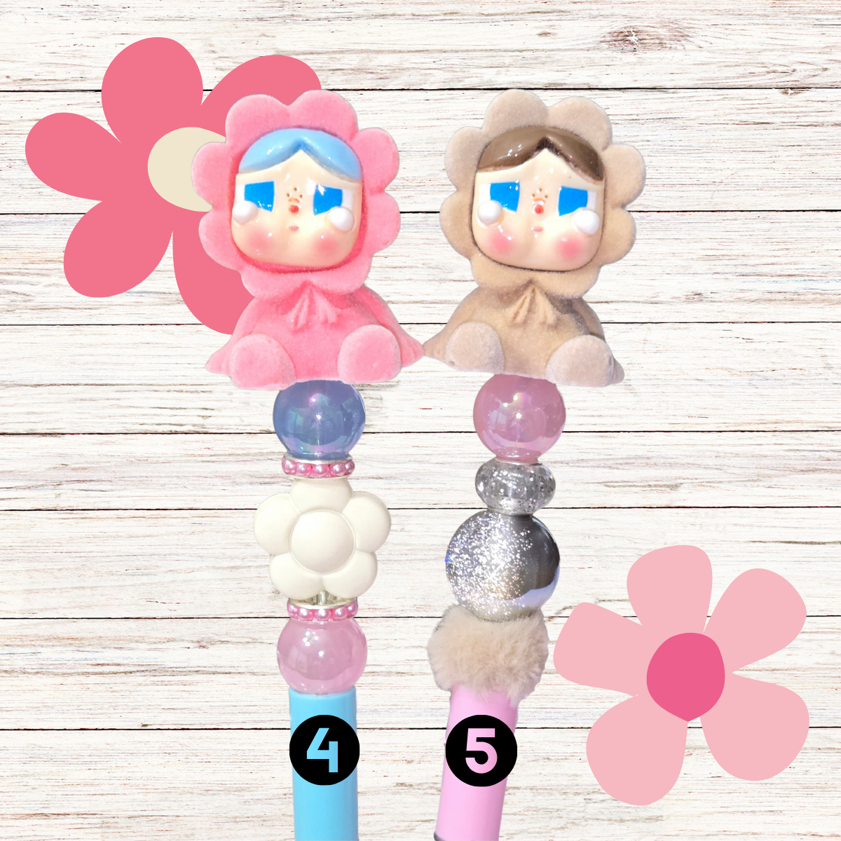 Flower Crybaby Beaded Pens